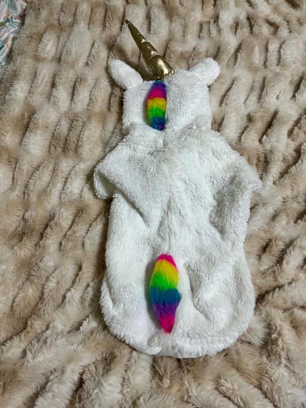 Unicorn dog Halloween costume size medium